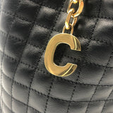 CELINE 188373BFI Small C Charm Backpack Leather Women's Black x