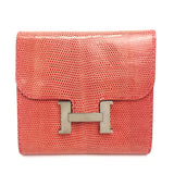 Hermes Compact wallet Folded wallet Bougainvillea SilverHardware