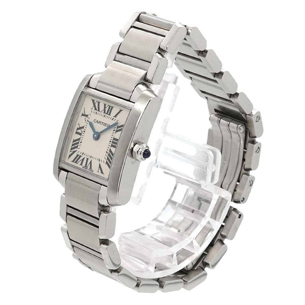 Cartier Tank Francaise SM W51008Q3 Ladies' Watch Ivory Quartz