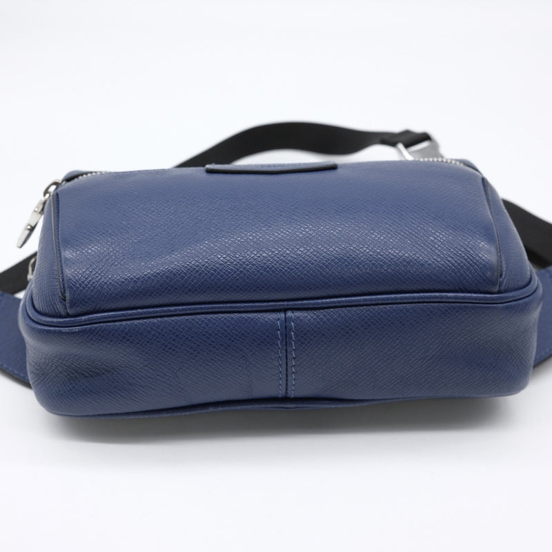 LOUIS VUITTON Louis Vuitton Body Bag Bum Waist Pouch Outdoor Taiga Blue M33455