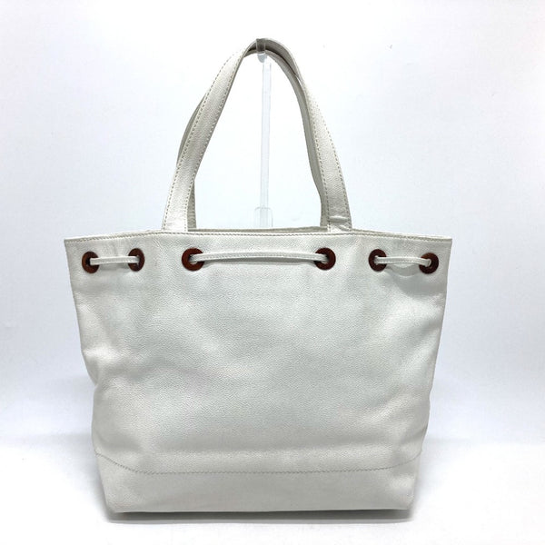 Chanel CC Mark Bag Hand Bag Semi-Shoulder Bag Tote Bag White