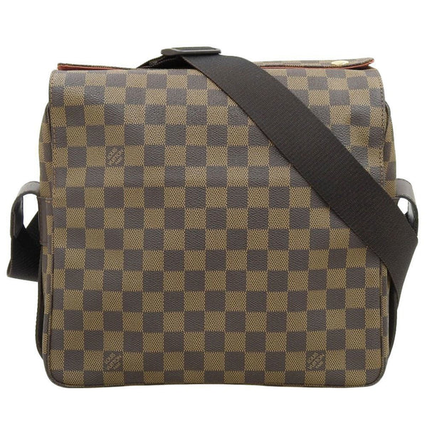 LOUIS VUITTON Damier Naviglio Shoulder Bag Ebene N45255