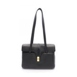 CELINE 16 Seize Medium Soft Tote Bag Leather Women's Black 195543CR838NO