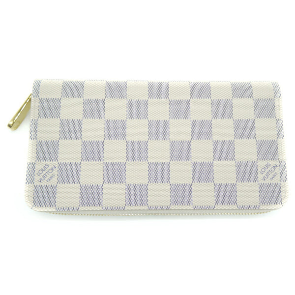 LOUIS VUITTON Louis Vuitton Long Wallet N60019 Damier Azur Zippy ・