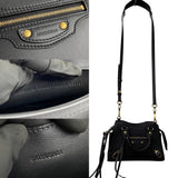 BALENCIAGA Neo Classic City Leather 2way Handbag Shoulder Bag Black 17124