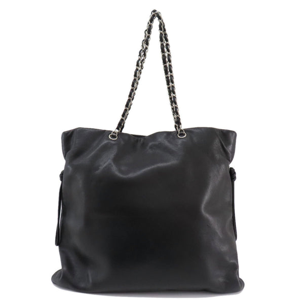 CHANEL Coco Mark Tote Bag Lambskin Women's