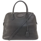 Hermes Bolide 37 Black Handbag Taurillon Women's