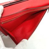 Hermes HHardware 2-fold long wallet Long Wallet Rouge tomato Red