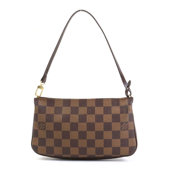 LOUIS VUITTON Handbag Accessory Pouch Damier Navona Canvas Brown Women's N51983