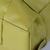 BOTTEGA VENETA Cassette Intrecciato Tote Bag 629070 Leather Yellow