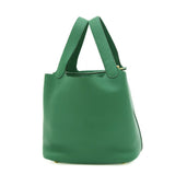 Hermes Picotin Lock MM 22 Handbag Taurillon Clemence Vert Vertigo B Stamp