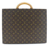 LOUIS VUITTON Louis Vuitton Attache Case Business Bag President Monogram Canvas Brown SO4508 Unisex