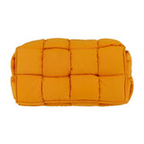 BOTTEGA VENETA Padded Tech Cassette Waist Bag Maxi Intrecciato Body 679763 Nylon Orange Shoulder