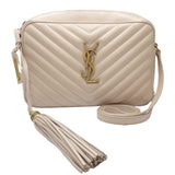 SAINT LAURENT Saint Laurent Paris Lou Camera Bag 520534 Crossbody Shoulder Leather Beige 450106