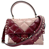 Valentino Garavani Handbag Shoulder Bag Leather Red x Pink Women's z1053