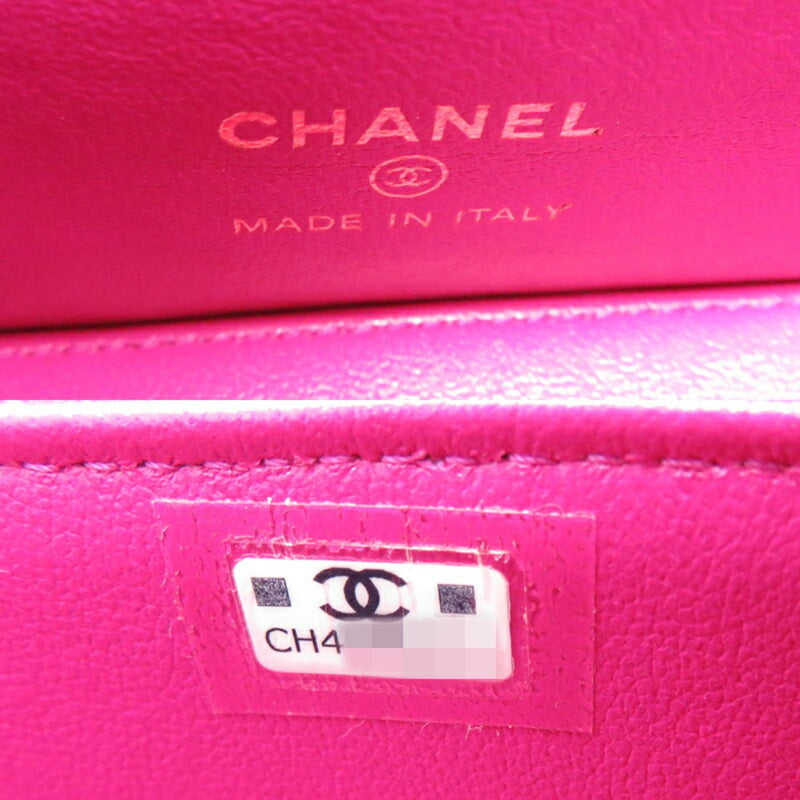 Chanel Vanity Women's Shoulder Bag AP1341 Lambskin Eo Pink