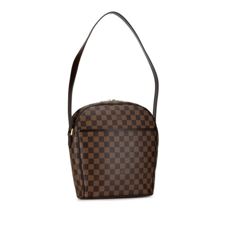 Louis Vuitton Damier Ipanema GM Shoulder Bag N51292 Brown PVC Leather Women's LOUIS VUITTON