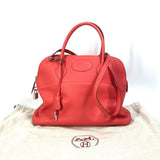 Hermes Shoulder Bag Crossbody 2WAY Hand Bag Rose Jaipur Red