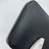 HERMES Azap Long Classic Hermes Wallet Round Black