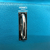 Hermes Flat Second Pouch Blue gene