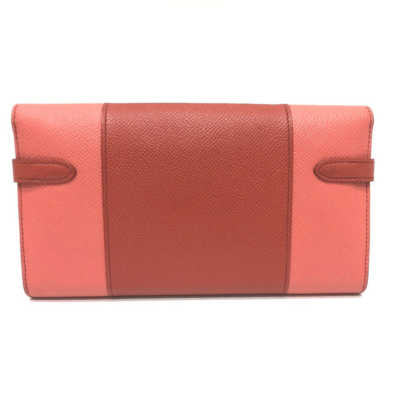 Hermes Long wallet Long Wallet pink SilverHardware