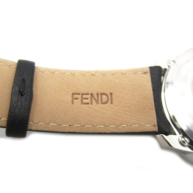 FENDI Ehuise Fendi Wrist Watch FOW972A17OF0ABB Quartz Black Silver Stainless Steel leather FOW972A17OF0ABB