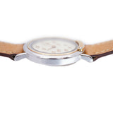 Hermes Meteor Quartz Watch SS/Leather Ivory Dial