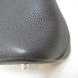 HERMES Picotin Rock MM Black Tote Bag Black Noir Taurillon Clemence leather