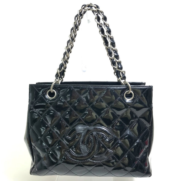 Chanel CC Mark Bag Matelasse Hand Bag Black