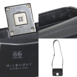 Givenchy Shoulder Bag Small 4G Leather Black Silver Women's 99886f