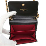 Chanel Chain Wallet 19 Flap Matelasse Lambskin AP2409 CHANEL Black