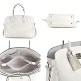 LOUIS VUITTON Handbag Shoulder Bag Mira MM Leather White Silver Unisex M55024