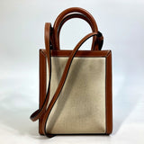 CELINE 193302DCI.02NT Carriage Bag 2WAY Shoulder Bag natural Beige