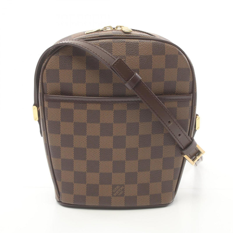 Louis Vuitton Ipanema PM Damier Ebene Shoulder Bag Coated Canvas Leather Women's Brown N51294