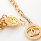 CHANEL Coco Mark Belt Clothing GP Women's Gold