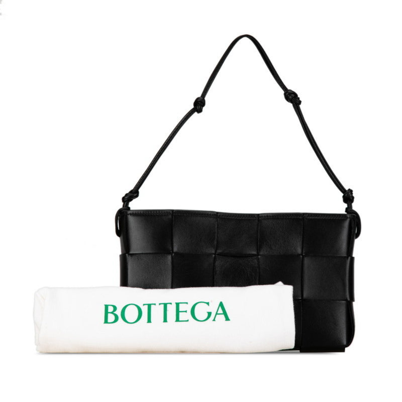 Bottega Veneta Intrecciato Bag Handbag Black Leather Women's BOTTEGAVENETA