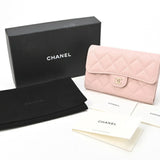 Chanel Matelasse Medium Flap Wallet AP0232 Caviar Skin T-155056