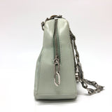 Chanel Mademoiselle Chain Bag Shoulder Bag Green SilverHardware