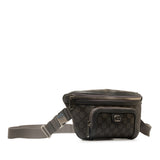 Gucci GG Supreme Marmont Waist Bag Body 733868 Grey PVC Leather Women's GUCCI