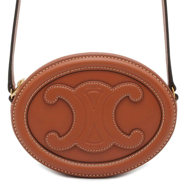 Celine Shoulder Bag Oval Purse Cuir Triomphe 10I703DPQ.04LU CELINE Crossbody