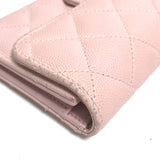 Chanel AP0232 Quilted flap wallet Trifold wallet Baby pink pink