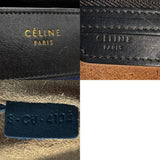 CELINE Handbag Luggage Micro Shopper Leather Blue x Black Brown Women's n0561