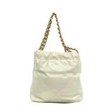 Chanel Handbag 22 Chain Shoulder Leather White Ladies