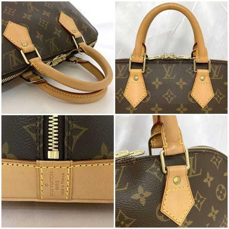 Louis Vuitton Handbag Alma PM Brown Monogram M51130 f-20364 Canvas Tanned Leather FL0012 LOUIS VUITTON Women's LV