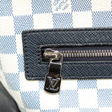 Louis Vuitton Damier Chrono Matchpoint Backpack N40018 Navy White PVC Nylon Leather Men's LOUIS VUITTON