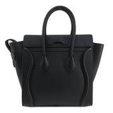 CELINE Luggage Micro Handbag Calf Leather Women's