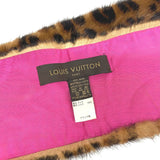 LOUIS VUITTON Louis Vuitton Echarpe Vison Scarf Brown Women's