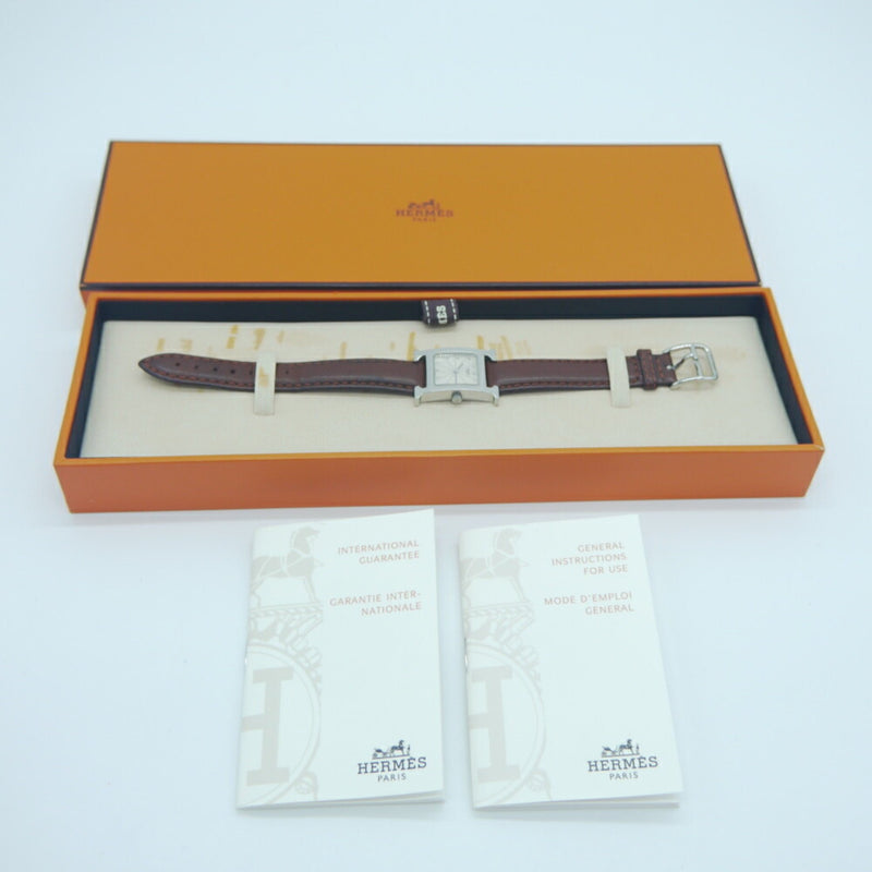 HERMES H Watch HH1.210.260/UNO Quartz Silver Dial Y03006