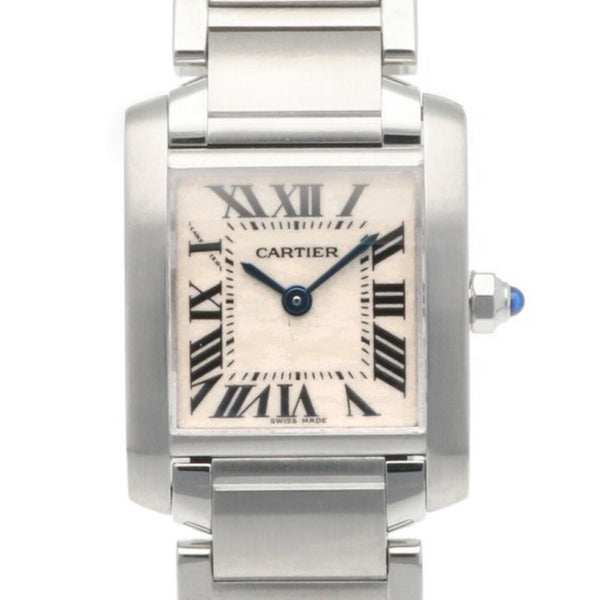 Cartier Tank Francaise SM Watch, Stainless Steel 28384, Women's CARTIER