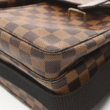 Louis Vuitton Broadway Damier Ebene Shoulder Bag Coated Canvas Leather Men's Women's Brown N42270